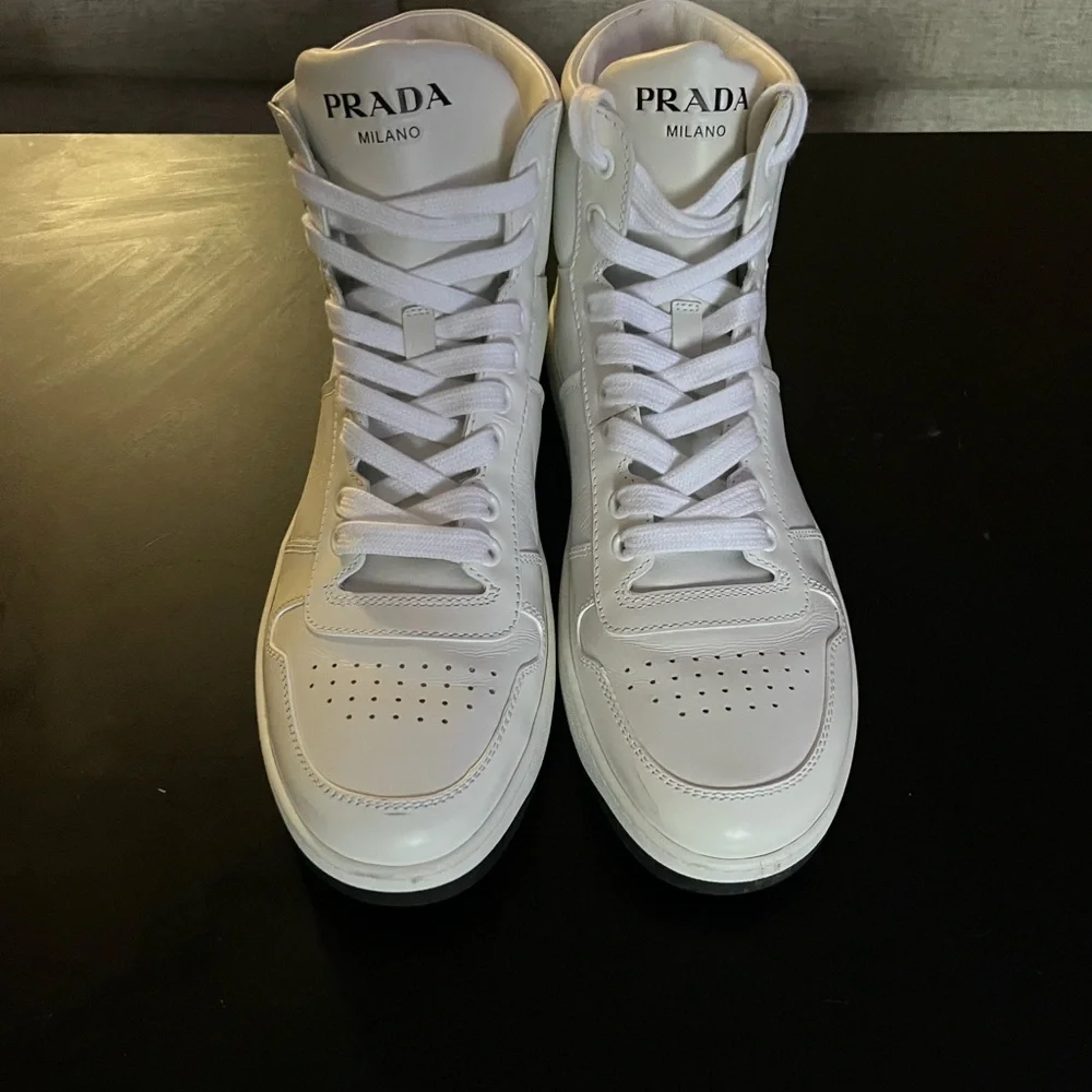 Prada Downtown Leather Sneakers (Unisex) - Picture 4 of 5